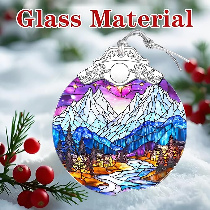 Night Court City of Star Light Ornament – Christmas Decoration & Christmas Ornament; Stained Glass Holiday Decoration (Holiday Present, Bauble Present, Gift Idea, Gift Exchange) | Heirloom Keepsakes