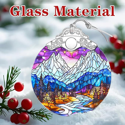 Night Court City of Star Light Ornament – Christmas Decoration & Christmas Ornament; Stained Glass Holiday Decoration (Holiday Present, Bauble Present, Gift Idea, Gift Exchange) | Heirloom Keepsakes