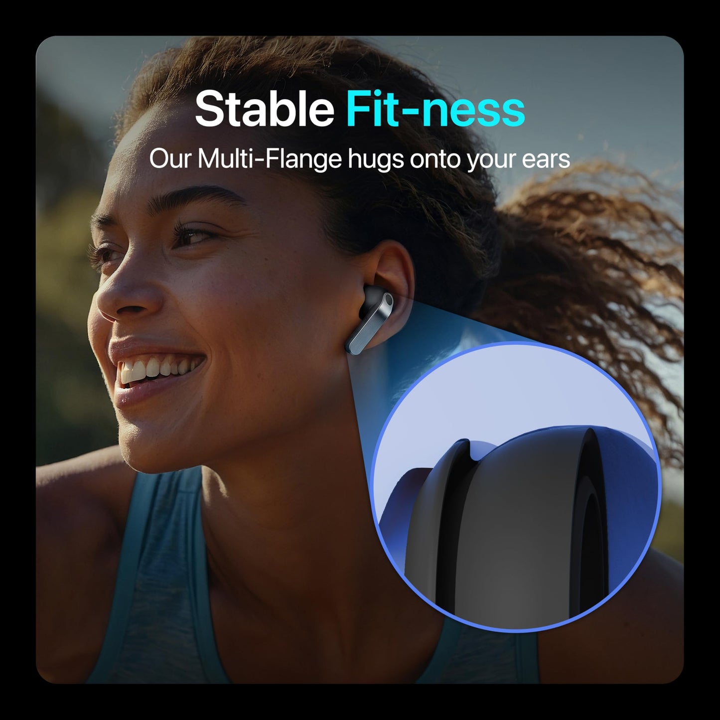 Premium Multi-Flange Eartips for Galaxy Buds3 Pro/Galaxy Buds4 Pro (Black, X-Small) – Always Fits, Never Slips