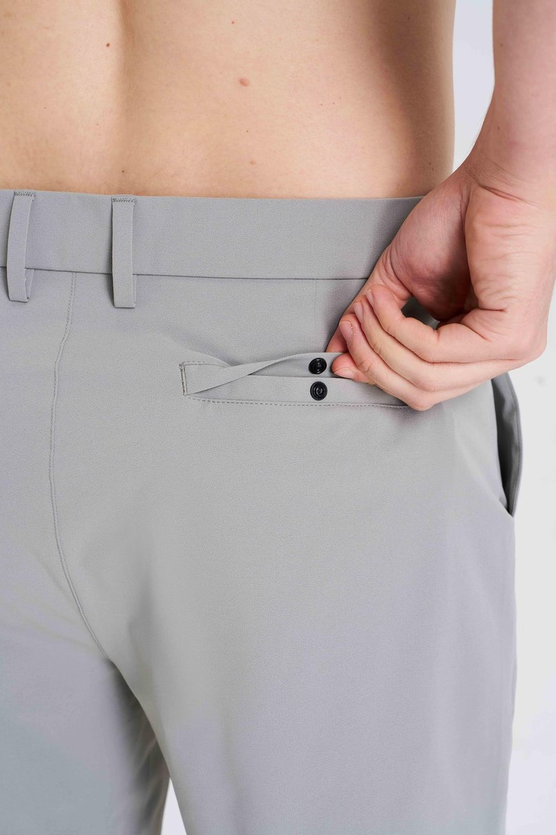 Men's Stretch Golf Shorts 9'' - Dress & Casual Business Travel | Quick-Dry, Lightweight Comfort Fit with Pockets Light Grey, 30W