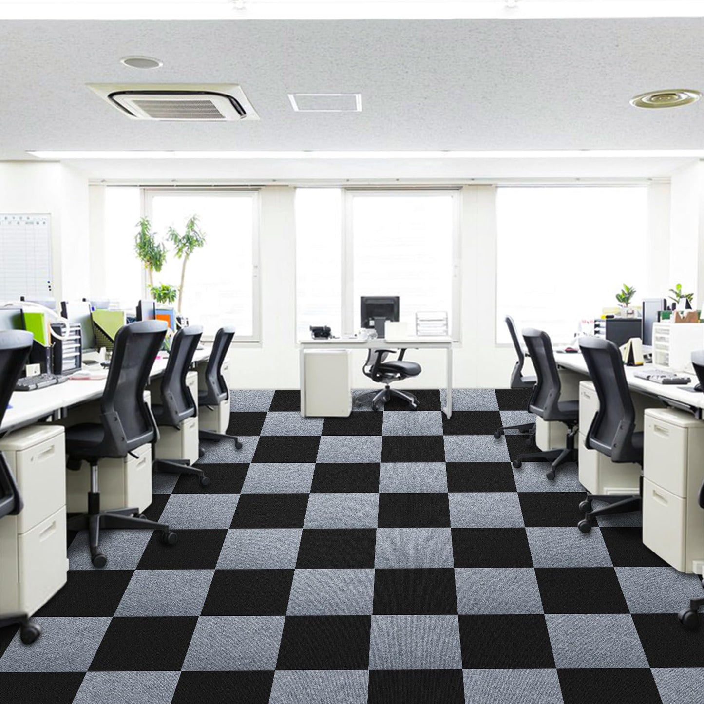 Yskzyz Carpet Tile 12” X 12” Self Adhesive Carpet Floor Tiles Anti-Slip Reusable Carpet Squares Peel and Stick Carpet Floor Tile Easy Install DIY for Bedroom Living Room(10 Pcs)