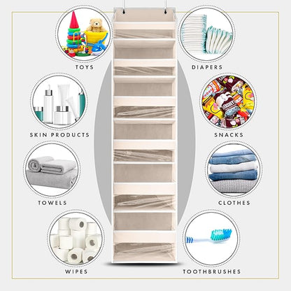 HOMELUX THEORY UPGRADED 6 Tiers Over The Door Organizer Hanging