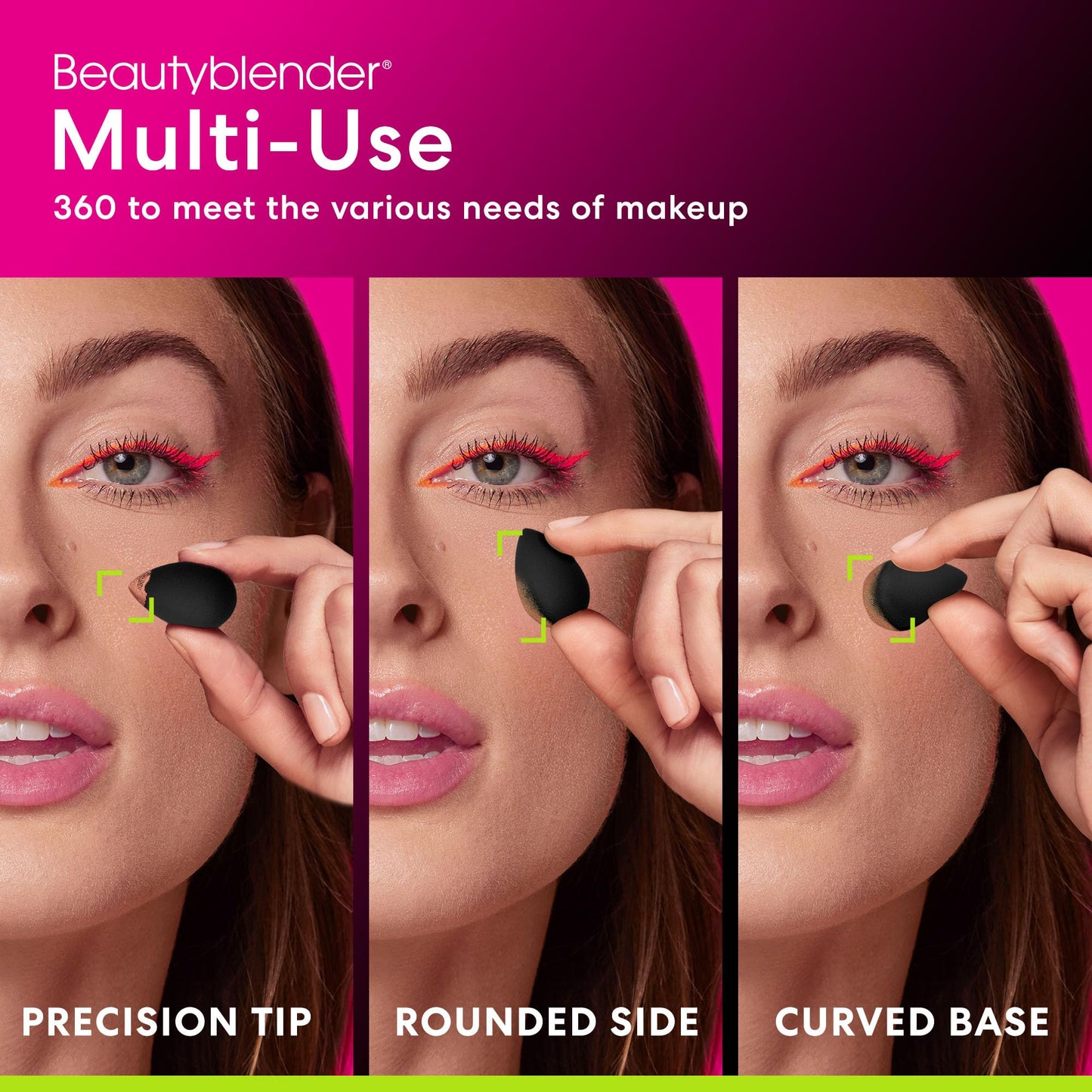 Beautyblender® | Original Pink Beauty Blender Makeup Sponge, Super-Soft Foam Easily Blends Foundations, Powders & Creams, Made in USA, Reusable, Washable, Streak Free Application, Vegan, Cruelty Free