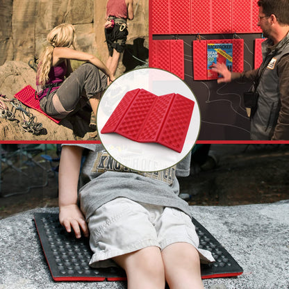 Sitting Pad for Backpacking, Sit Upon Pads Camping Hiking,Outdoor Foam Folding Mat, Small Seat Cushion, Compfort, Portable and Lightweight Green