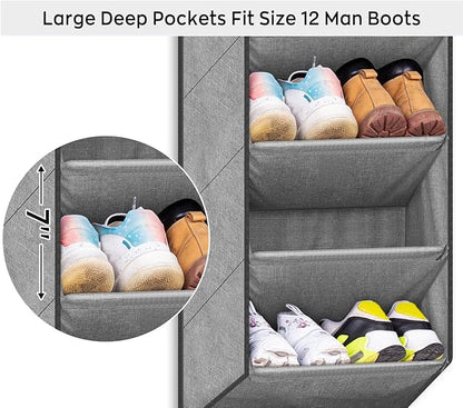SLEEPING LAMB Over the Door Shoe Organizer