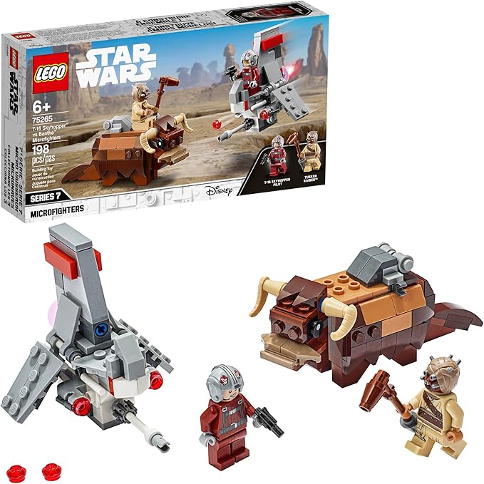 LEGO Star Wars: A New Hope T-16 Skyhopper vs Bantha Microfighters 75265 Collectible Toy Building Kit for Kids New 2020 (198 Pieces)