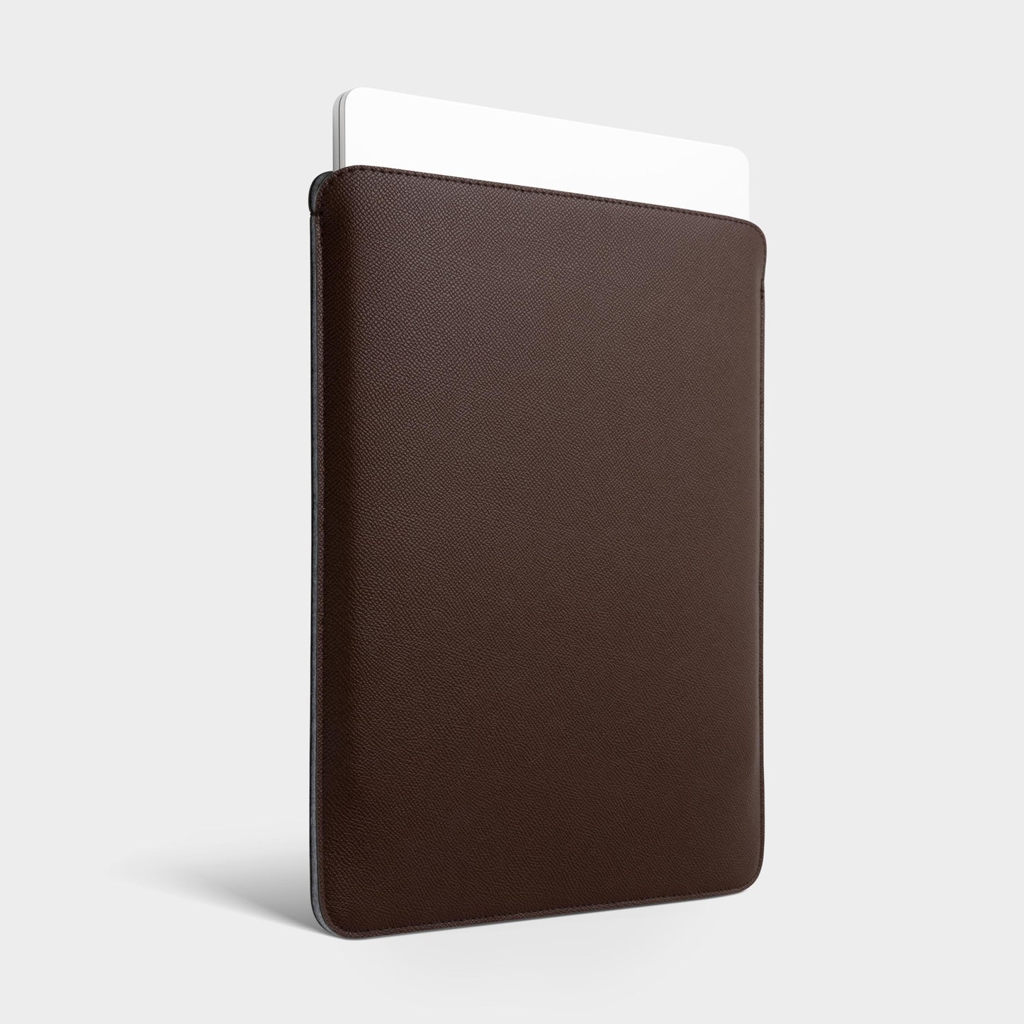 Comfyable Laptop Sleeve 15 Inch Precisely Compatible with MacBook Air 15" M5 M4 M3 M2 2026, Faux Leather Cover Case, Coffee