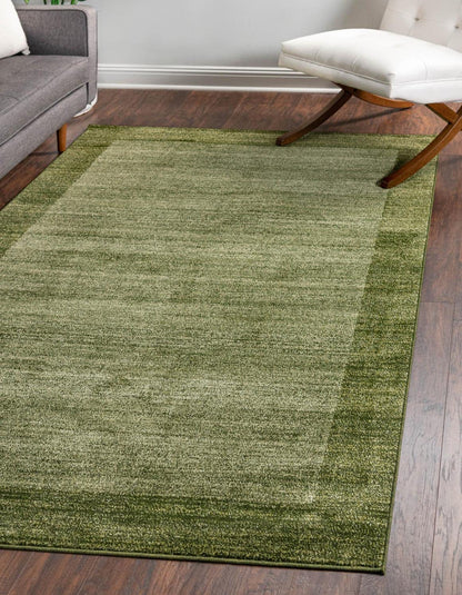 Unique Loom Del Mar Collection Area Rug - Abigail (4' 1" x 6' 1" Rectangle, Light Green/ Ivory)