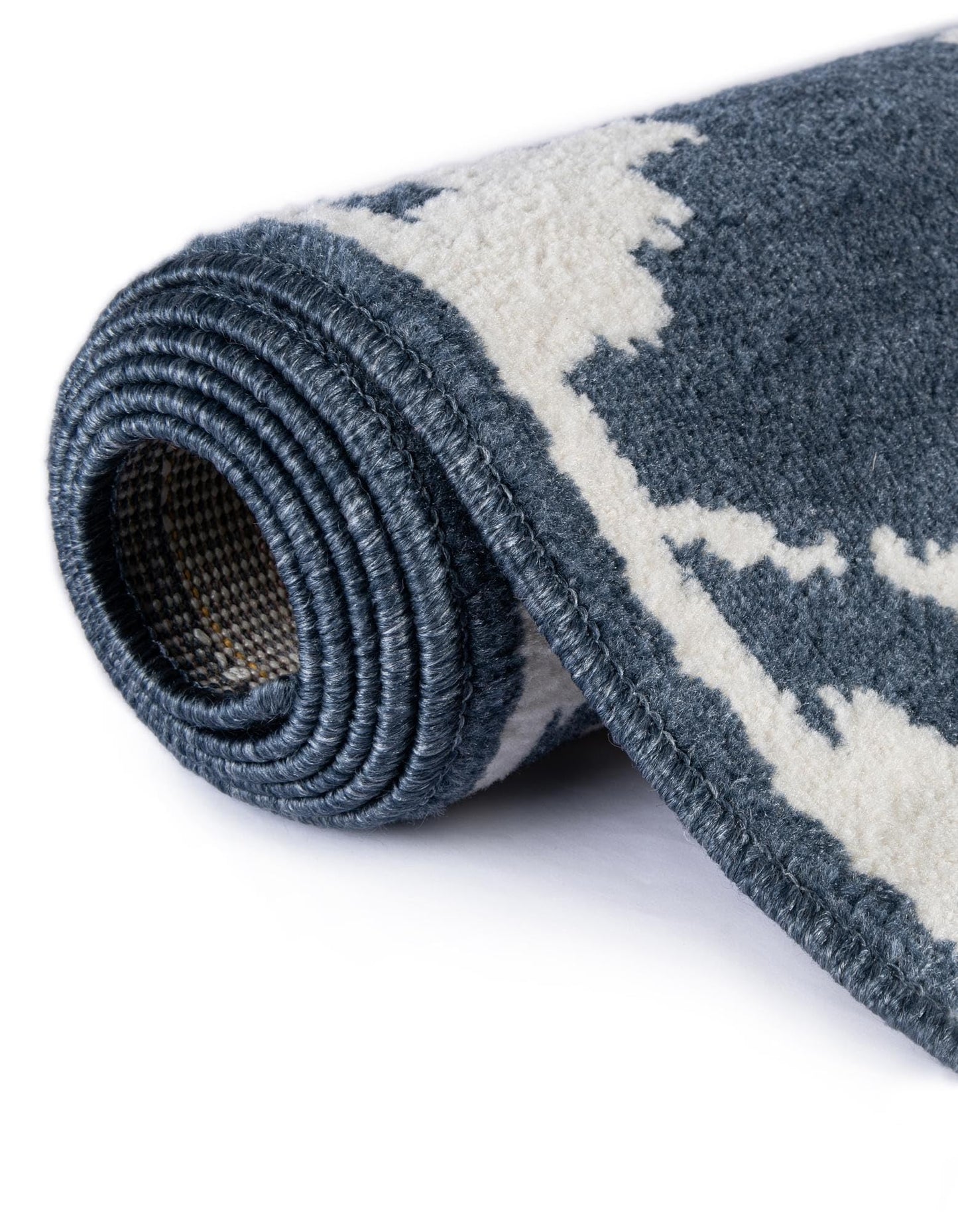 Rugs.com - Oslo Collection Rug – 10 Ft Square Blue Easy-Clean Area Rug – Perfect for Living Rooms, Bedrooms, Spacious Dining Areas