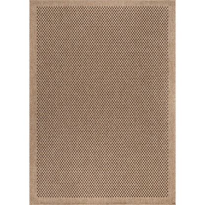 CAMILSON Easy Jute Rug 5x7, Indoor Outdoor Natural Color Fiber Area Rugs for Living Room Patio and Kitchen Rug, Sisal Boho Woven Design, Easy-Cleaning, Washable Outside Carpet Alfombras (5 x 7)