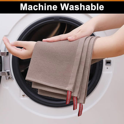 Homaxy 100% Cotton Waffle Weave Kitchen Towels