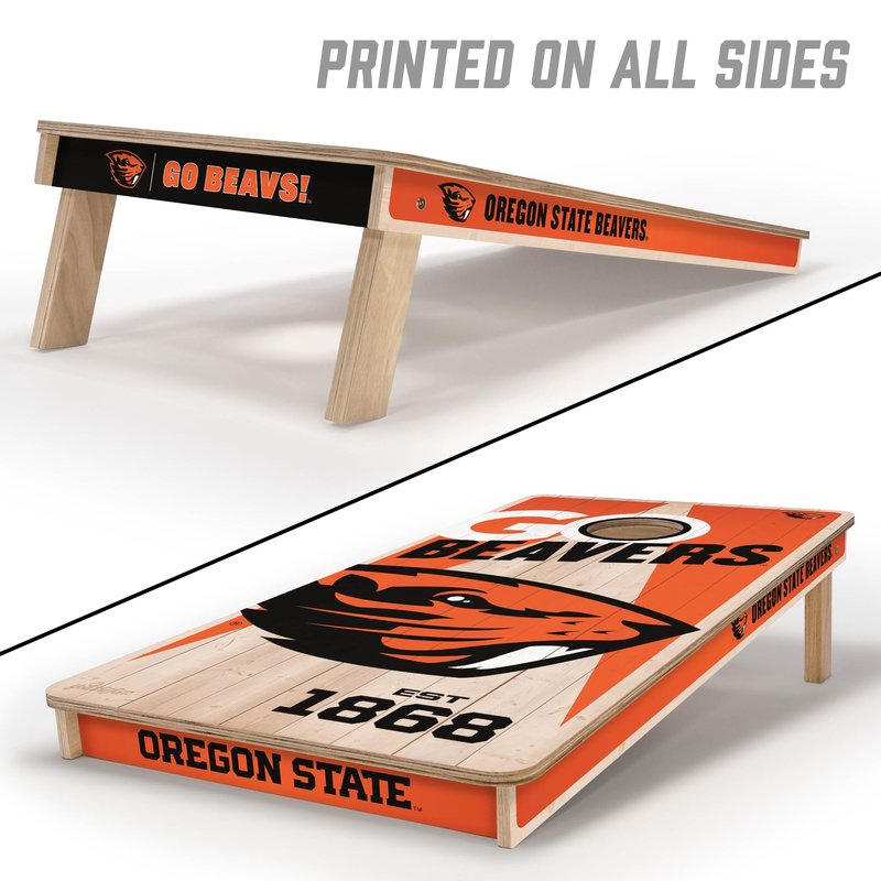 YouTheFan NCAA Oregon State Beavers 2’ x 4’ Professional Wood Cornhole Game