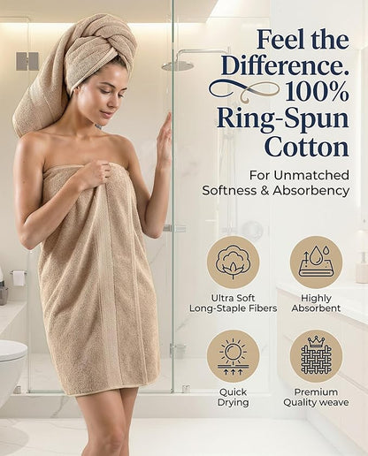Lane Linen 100% Cotton Towel Set