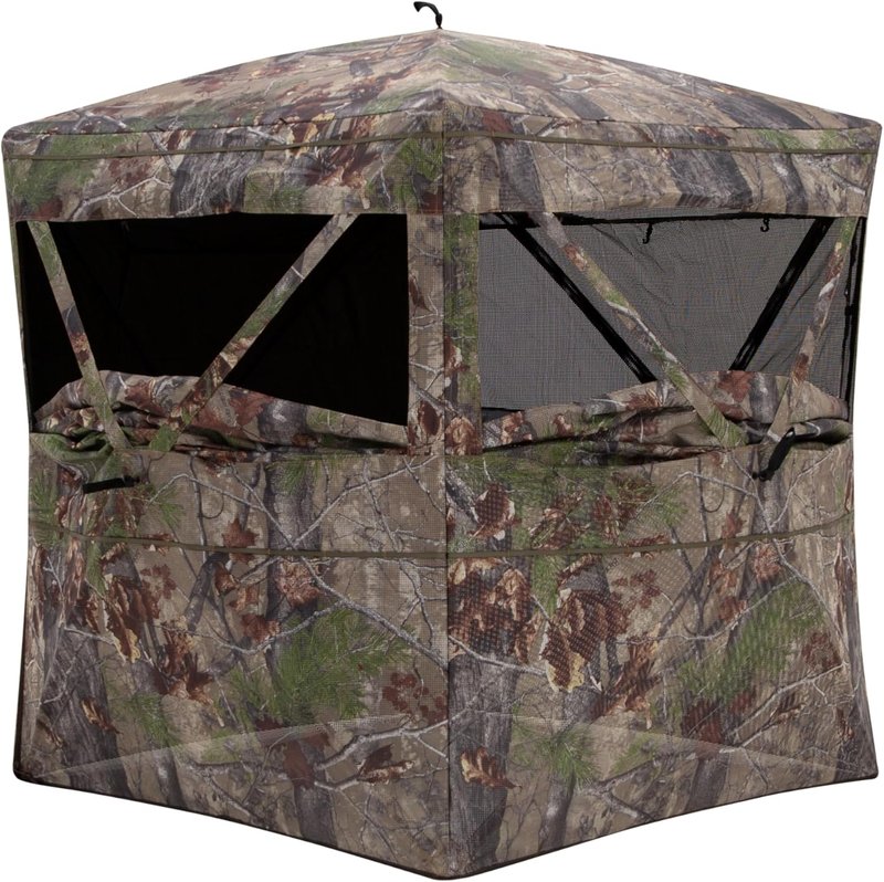 Barronett Blinds® Insight See-Through Hunting Blind - Silent Shooting Windows, 71” x 71” x 68”
