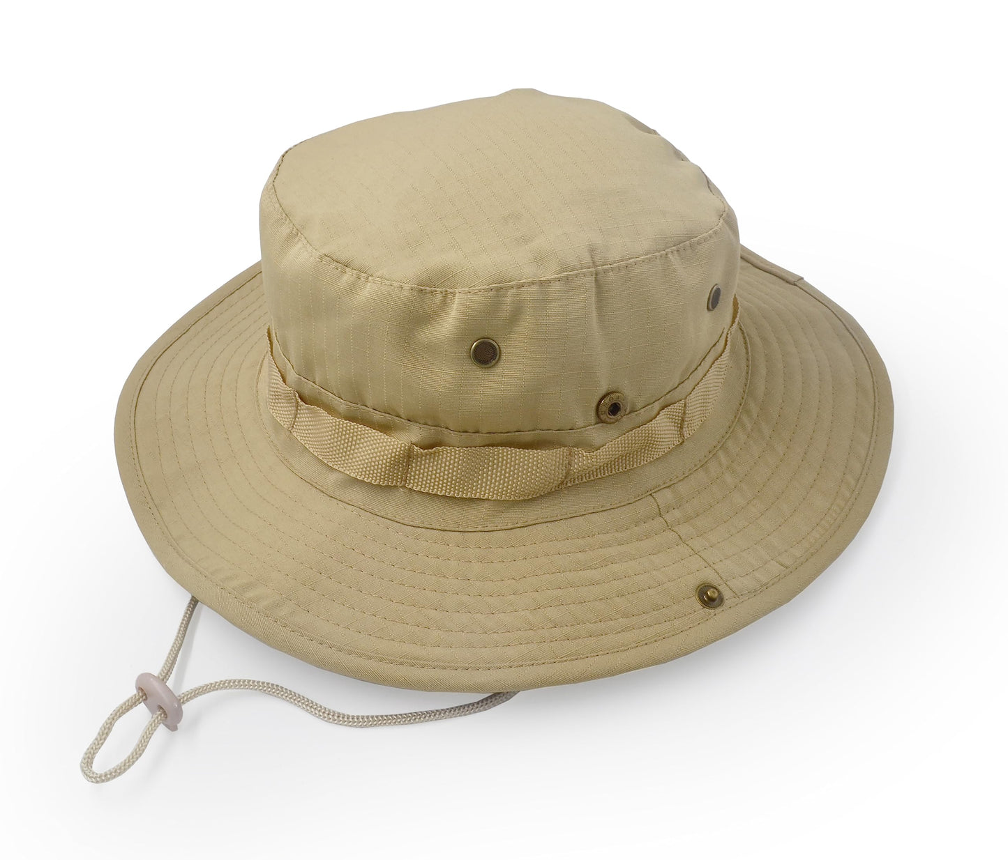 Outdoor Wide Brim Sun Protect Hat, Classic US Combat Army Style Bush Jungle Sun Cap for Fishing Hunting Camping Khaki 6