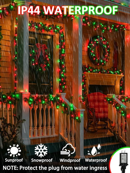 600LED Smart Color Changing Halloween Lights App Controlled, 208FT Waterproof RGB Xmas String Light Music Sync Multiple Modes, Christmas Lights with Remote & Timer Indoor Outdoor Halloween Decorations