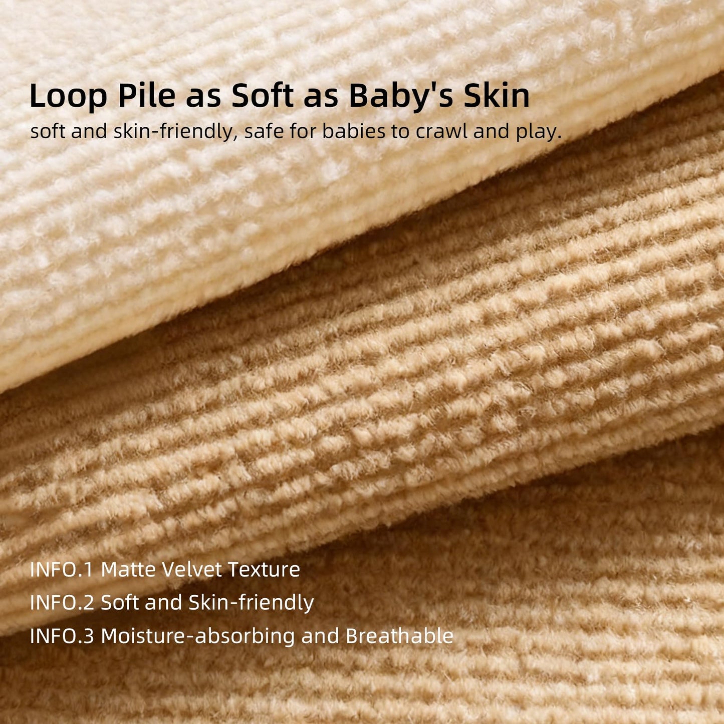 12x12 Inch Peel and Stick Carpet Tiles with Soft Pad, Self-Adhesive Removable Floor Squares for Bedroom, Office, Rental, Easy DIY Installation (10, Brown)