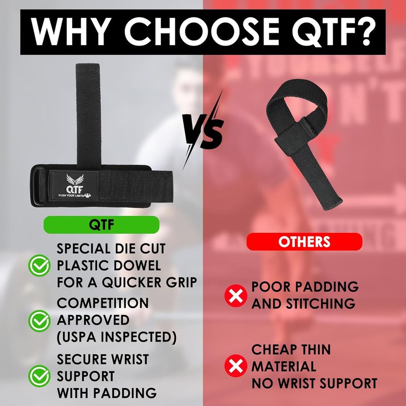 Leather Lifting Wraps - Wrist Straps for Weightlifting & Strength Training | Unisex Support