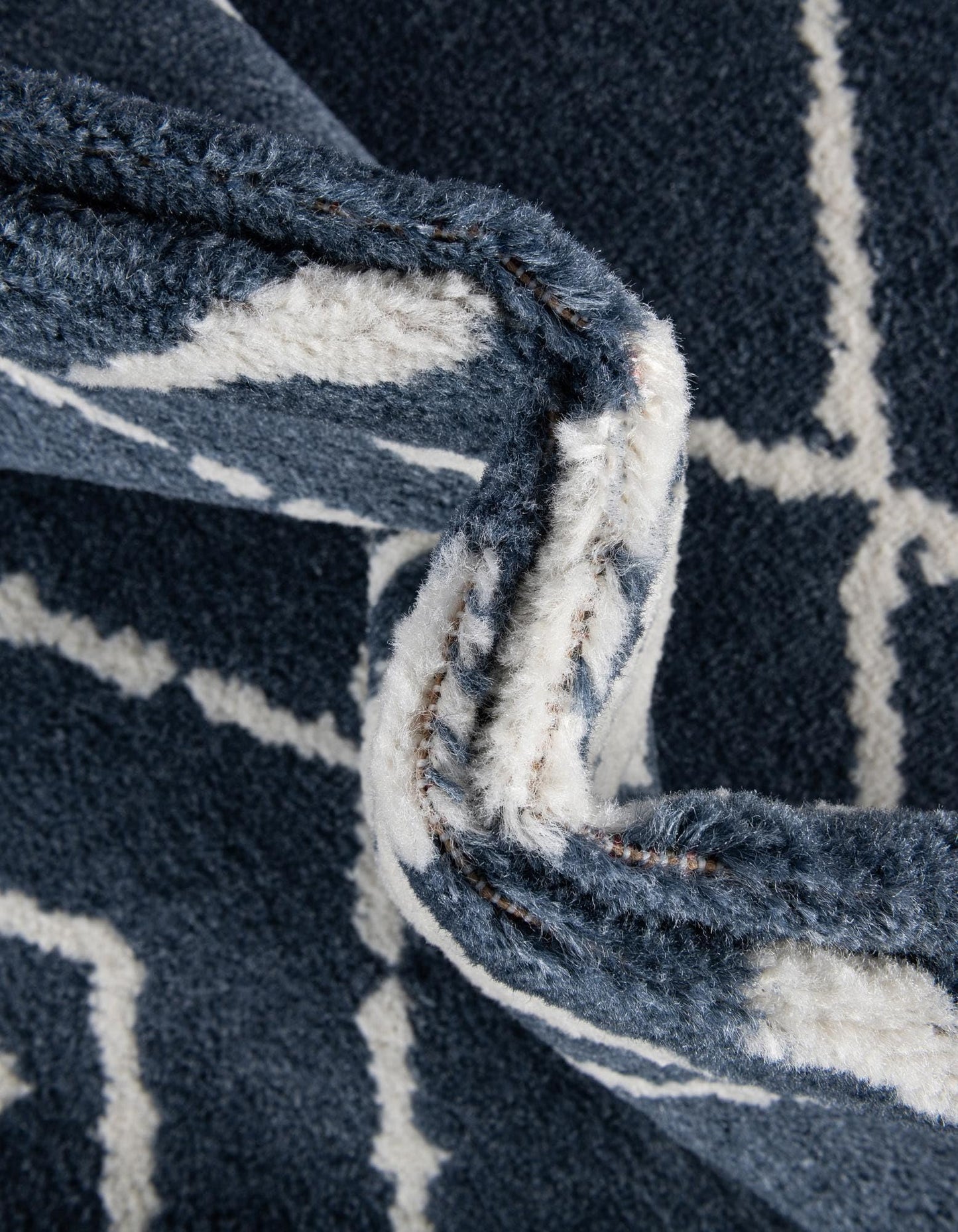 Rugs.com - Oslo Collection Rug – 10 Ft Square Blue Easy-Clean Area Rug – Perfect for Living Rooms, Bedrooms, Spacious Dining Areas