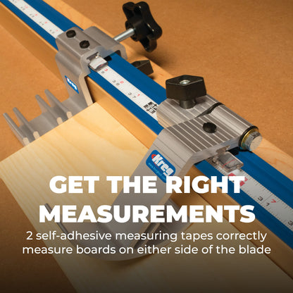 Kreg KMS8000 Precision Trak & Stops Kit - Track Guide for Miter Saw - Woodworking Saw Guide - Miter Saw Accessories - Woodworking Tools