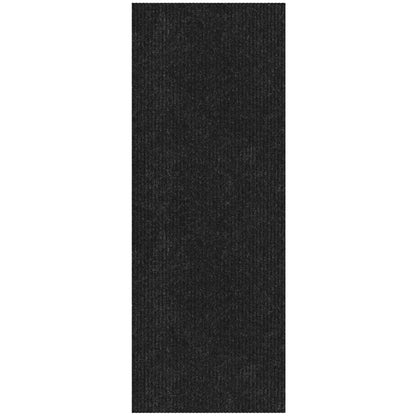 Ottomanson Hallway Runner Rug 2' x 6' Durable Non-Slip Mat with Scraper Pile for Indoor & Outdoor Use - Ideal for Kitchen, Entryway, Patio & Garage - High-Traffic Carpet, Black