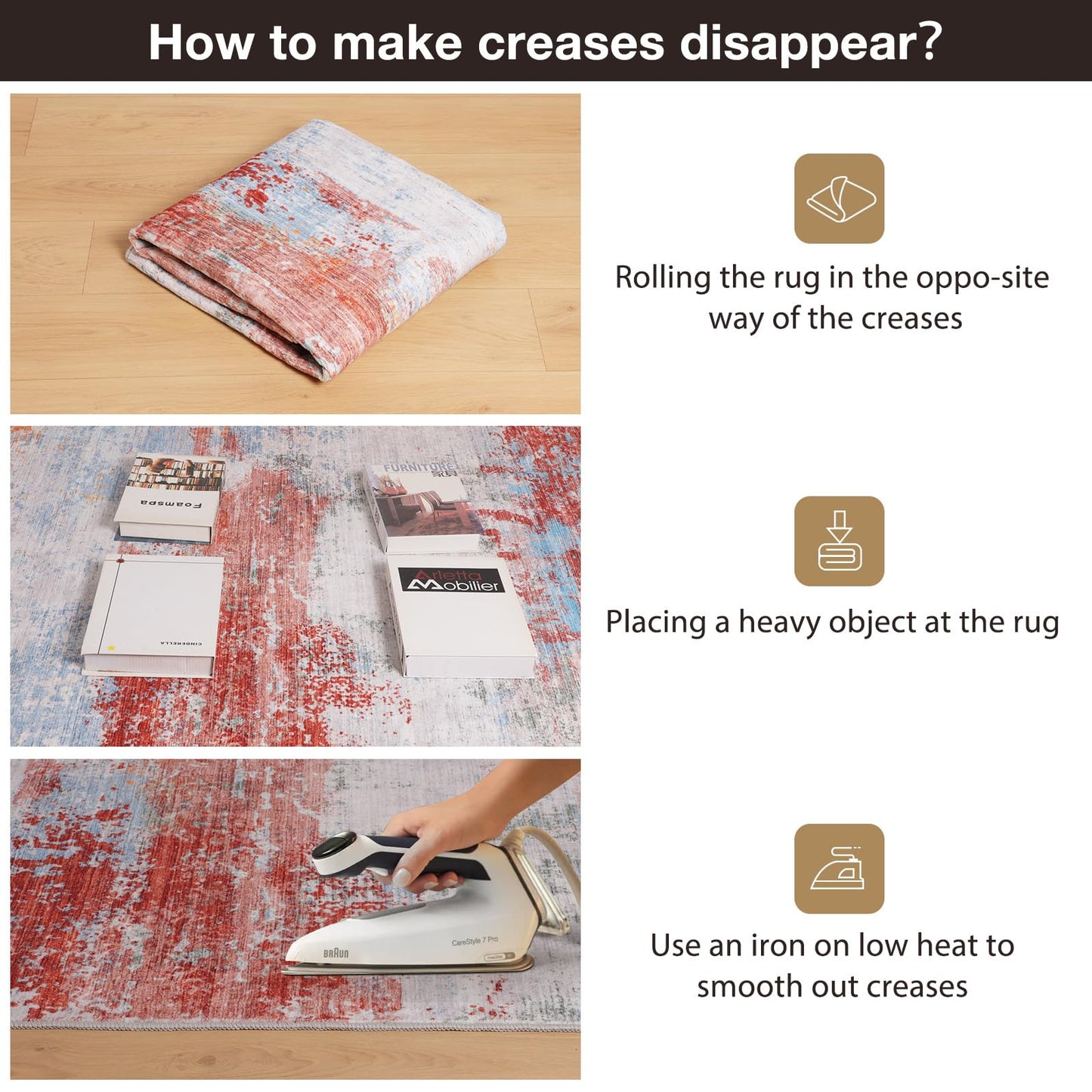 40"x50" Modern Abstract Office Chair Rug, Easy to Clean Computer Chair Rug, Under Desk Rugs for Home Office, Desk Rugs for Rolling Chairs, Floor Mat for Hardwood Floors, Desks Carpet for Tile Floor