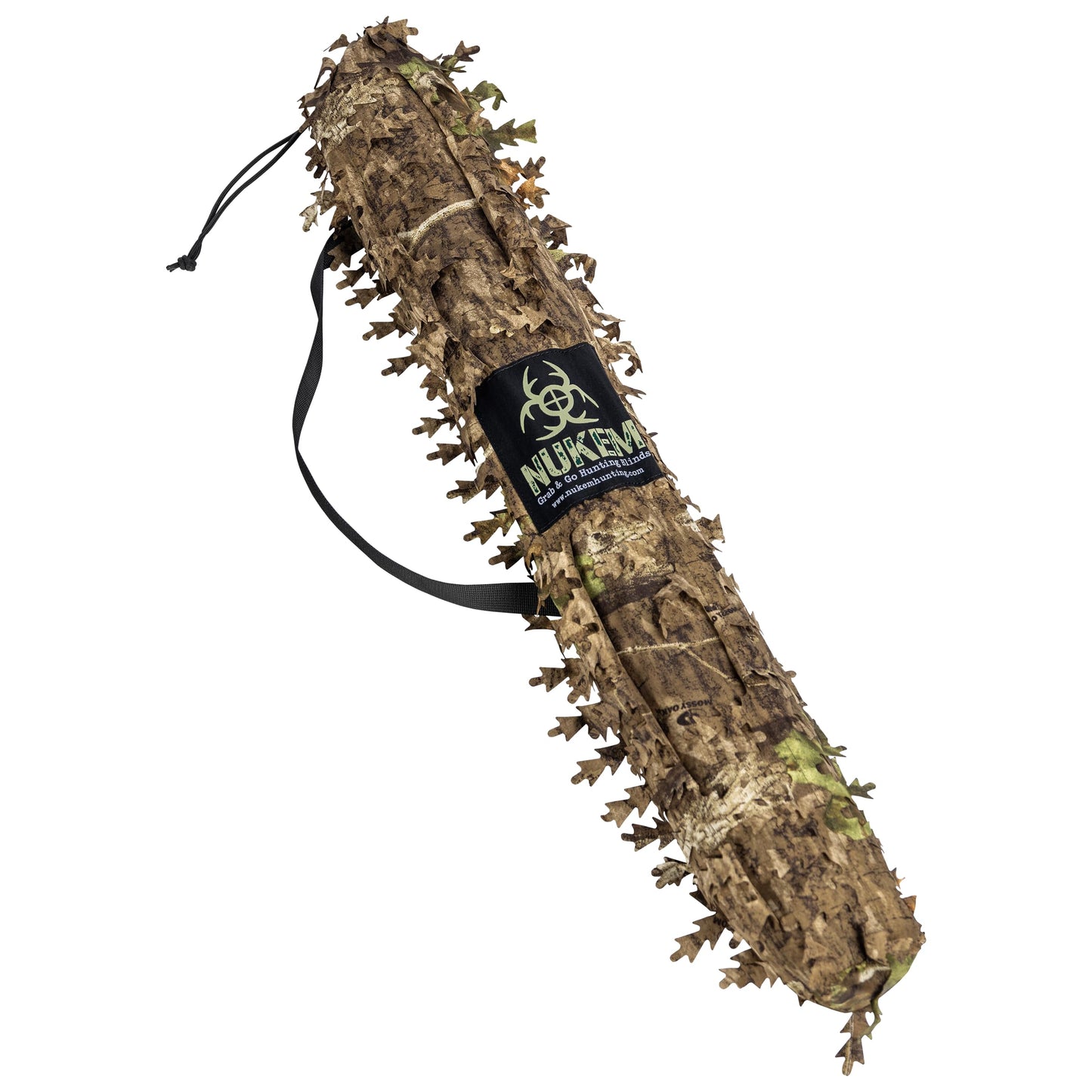Nukem Grab & Go Hunting Ground Blind - Mossy Oak Country Roots 3D Leafy - Lightweight Stake-Free Pop Up Turkey & Deer Blind (Regular)