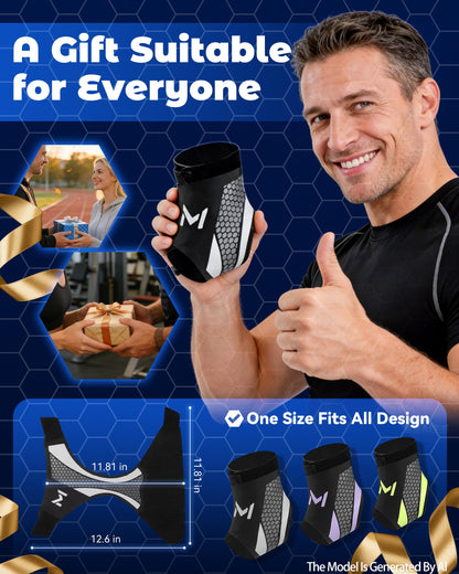 Ankle Brace for Men Women, Adjustable Stabilizer for Sprained Ankle Support, Breathable Low-Profile Lace Up Brace with Straps to Prevent Rolling, for Basketball Running & Sports (Purple*2)