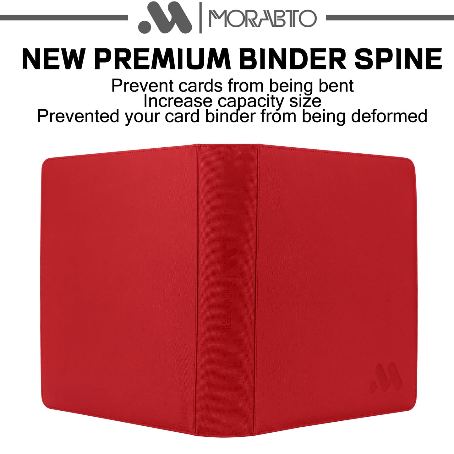 MORABTO Card Binder 20 Pocket,Trading Card Binder Holds up to 2000 Cards with 50 Sleeves,Zipper Card Holder Album Compatible with TCG Card/Game Cards/Sports Card