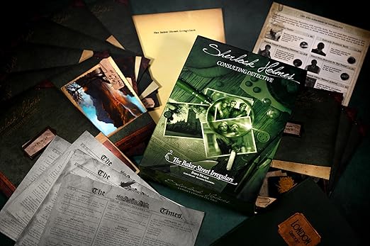 Sherlock Holmes Consulting Detective - The Baker Street Irregulars Board Game - Captivating Mystery Game for Kids &amp Adults Ages 14+ 1-8 Players 90 Min Playtime Made by Space Cowboys