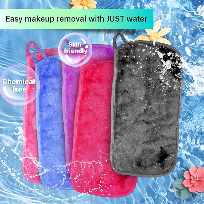 Nugilla Makeup Remover Cloth, 13x7 Inch Reusable Makeup Remover Towels