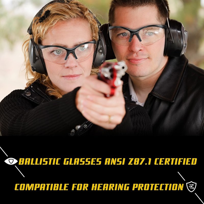 Shooting Glasses - Anti-Fog ANSI Z87.1 Eye Protection for Men & Women | Durable & Stylish Design