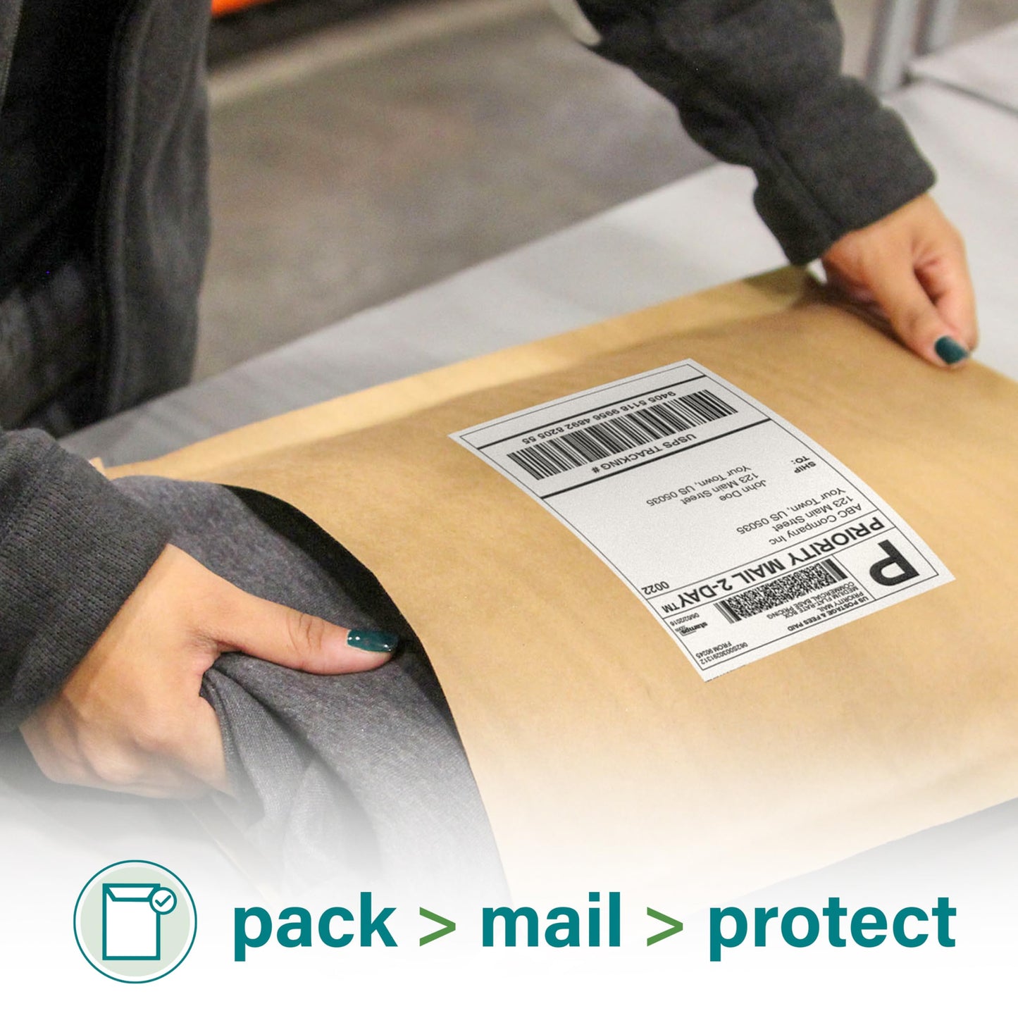 Elementree Small Recyclable Paper Mailers - 11" x 12.5" - 50 Count - Brown Expandable Envelopes & Shipping Bags - Made in the USA - Double-Walled Kraft Paper (00955)
