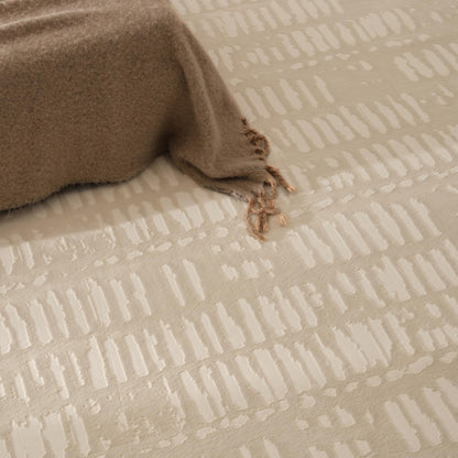 Revival Rugs Shell 8'x10' Area Rugs for Living Room Bedroom Dining Room - Washable, 100% Recycled, Oeko-TEX Certified, Modern, Medium Pile, Beige, Cream