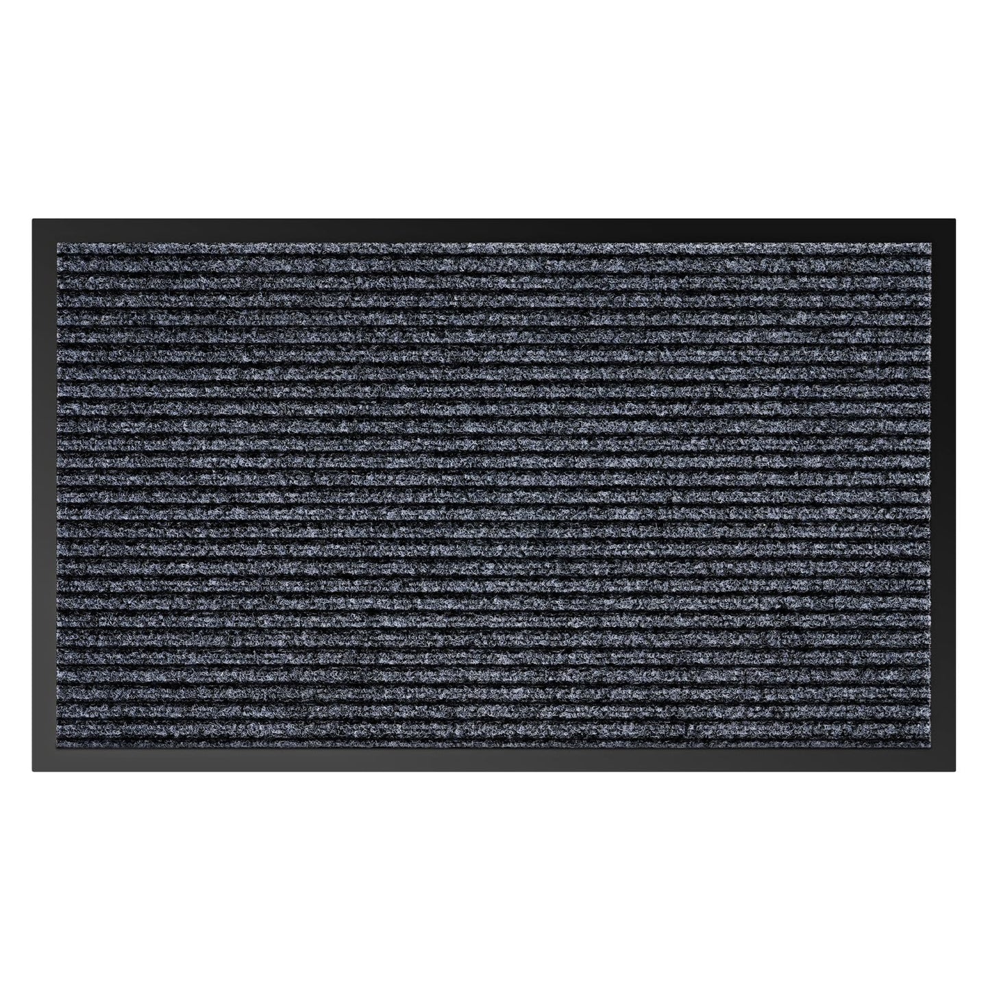 Commercial Floor Mat Non-Slip Waterproof, 60"x36" Front Door Mat for High Traffic Areas, Easy Clean Low Profile Durable Rug, for Entryway, Indoor/Outdoor, Office, Industrial, Garage, Grey