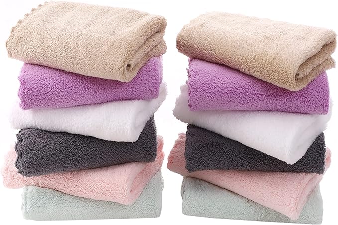 TENSTARS 12 Pack Premium Washcloths Set