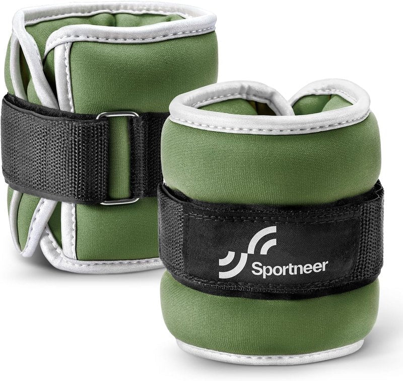 Ankle Weights for Men, Women & Kids - Adjustable 1/2/4/6/10 LBS Set with Reflective Strips | Strength Training & Fitness