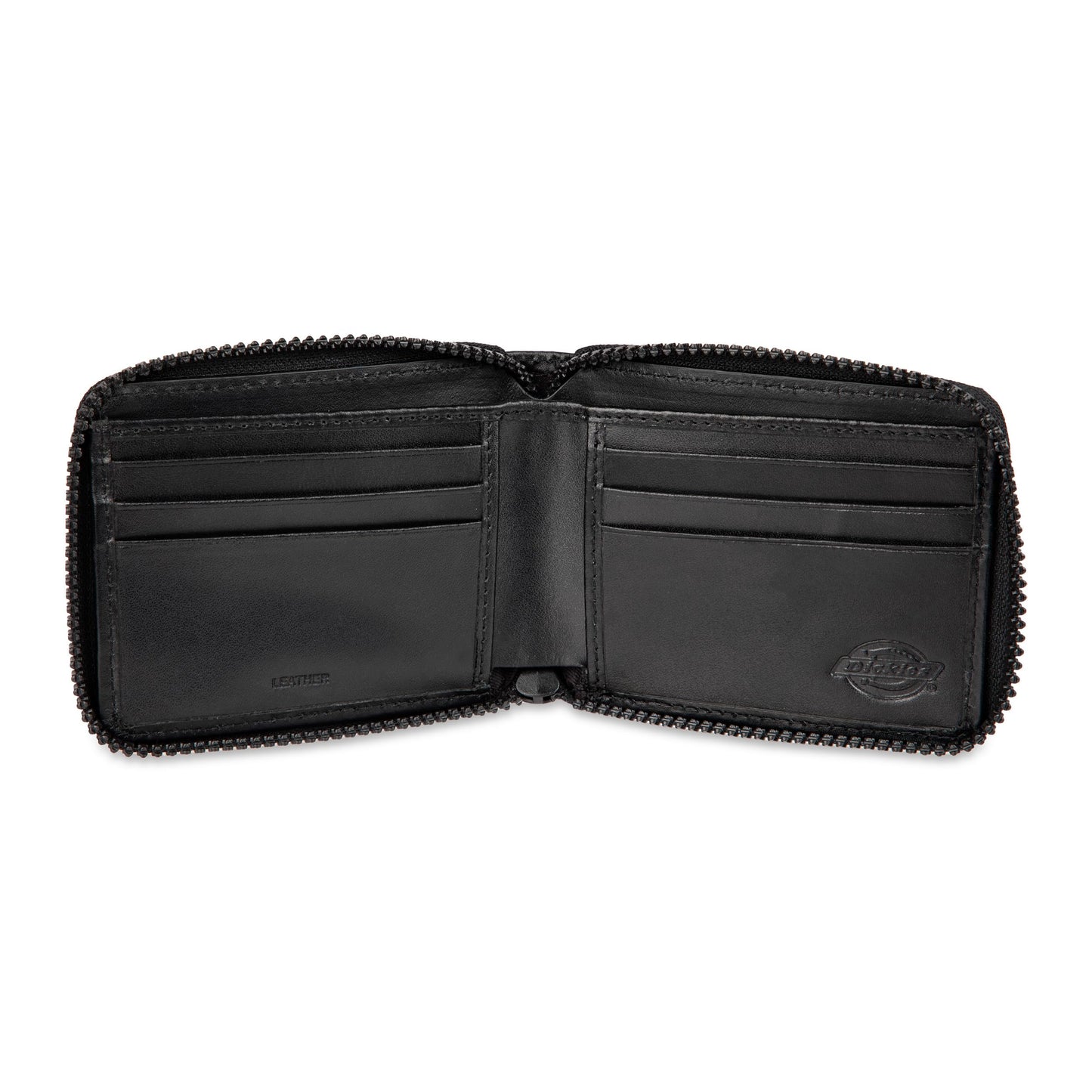 Dickies Mens RFID Everyday Leather Bifold Chain Wallet, Black, One Size