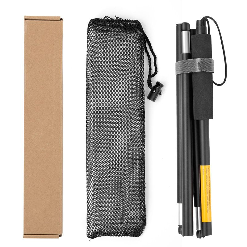 Shotgun Shell Hull Retriever Pick Stick, Collapsible Portable Magnetic Shell Retriever Pickup Pole, Extends Up to 3ft, Shotgun Accessories Four-Section Fold Pickup Grabber Tool with Mesh Carrying Bag