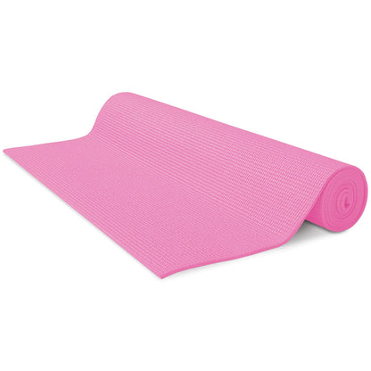 Bean Products Yoga Mat for Exercise - Non Slip Thick Comfortable Workout Floor Mat for Adults and Kids - Eco Friendly Foldable Yoga Mat for Yoga, Pilates, Gym and Stretching