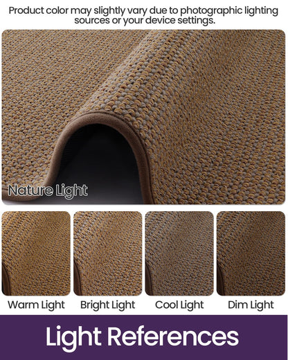 DEXI Indoor Door Mat Front Entrance, 24x36 Entryway Mats Inside Entry, Non Slip Washable Low Profile Doormat Dirt Trapper for House Floor Patio Backdoor, Beige