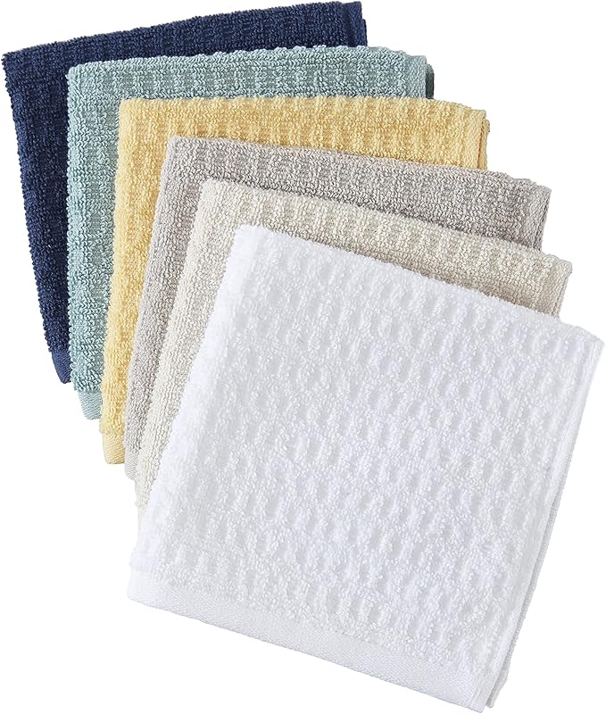 Tommy Bahama- Washcloth Set, Highly Absorbent Cotton Bathroom Decor, Low