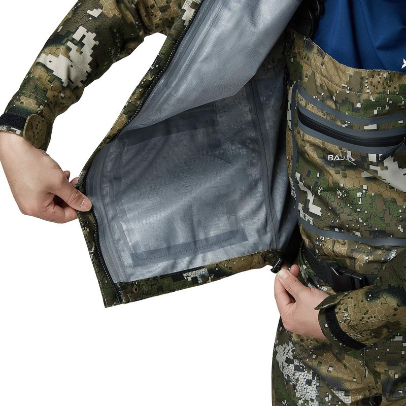 BASSDASH Walker-LW Breathable Waterproof Fishing Hunting Wading Jackets with Silent Outer Fabric for Men Women in 7 Sizes