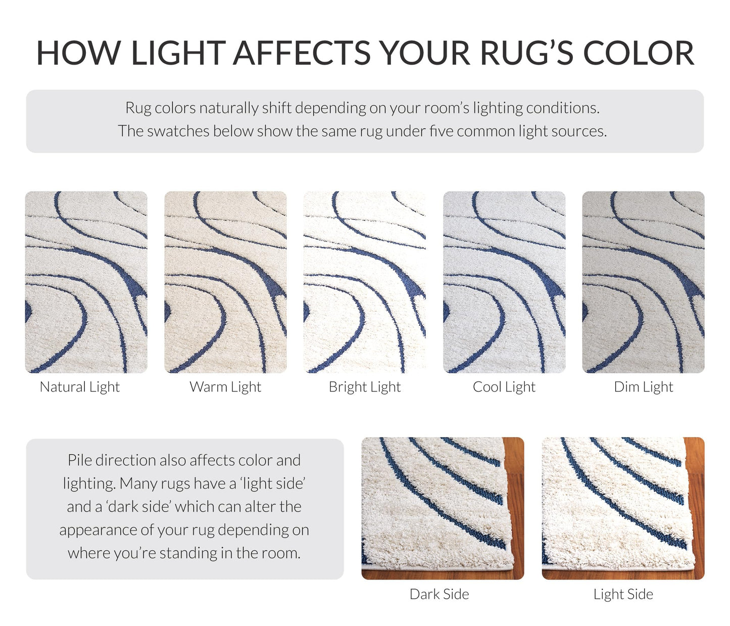 SAFAVIEH Florida Shag Collection Accent Rug - 3'3" x 5'3", Cream & Blue, Non-Shedding & Easy Care, 1.2-inch Thick Ideal for High Traffic Areas in Entryway, Living Room, Bedroom (SG471-1165)