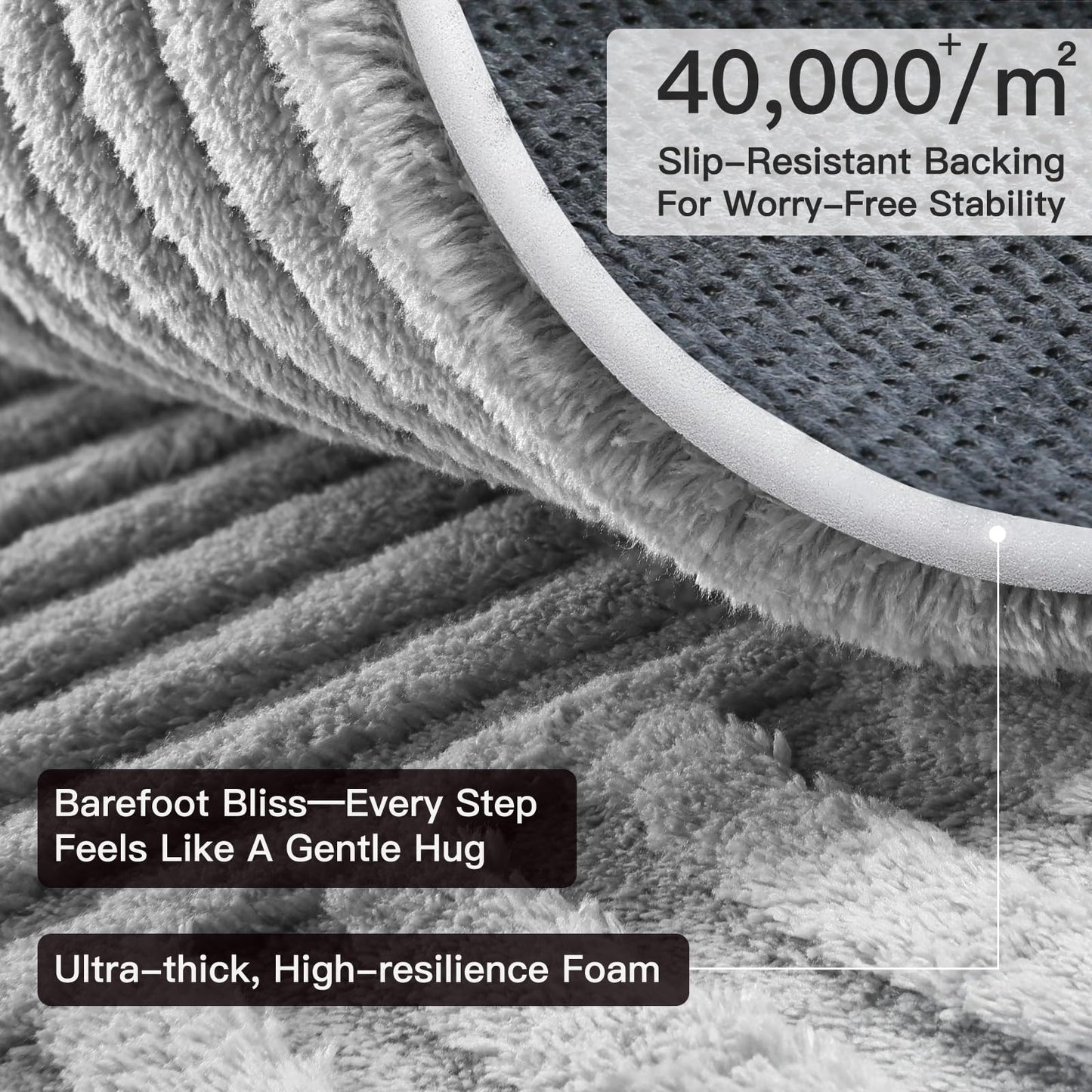 Sour Lemon Area Rugs 9x12 Living Room, Machine Washable Rugs for Bedroom, Soft Large Area Rug Modern Geometric, Non-Slip Grey Rug Carpet, Indoor Rug for Kids Room Dorm Office Home Decor Aesthetic