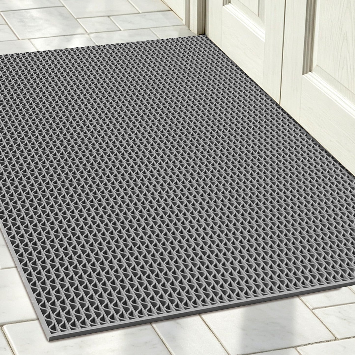 Drainage Mat Roll, Non Slip PVC Pool Floor Mat for Wet Area Outdoor Indoor
