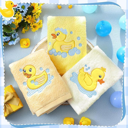 3 Pack Rubber Ducky Coastal Hand Towels