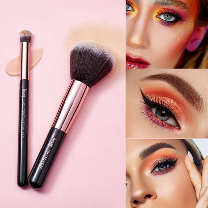 Jessup Brand 25pcs Professional Makeup Brush Set Beauty Cosmetic Foundation Powder Blusher Eyeshadow Blending Highlight Concealer Natural-Synthetic Hair Brushes Set (Pearl White/Silver)