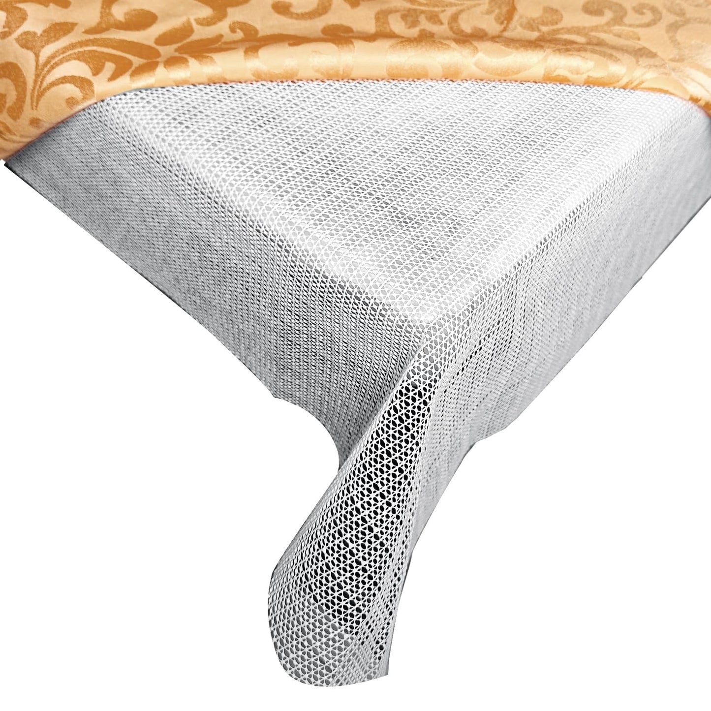 78.7×78.7 Table Padding Under Tablecloth, Non Slip Tablecloth Underlay with Mesh, Keep Tablecloths from Sliding, Anti Slip Rug Pad for Carpet Grippers, Rug Gripper for Tile Floors, Drawer Liner