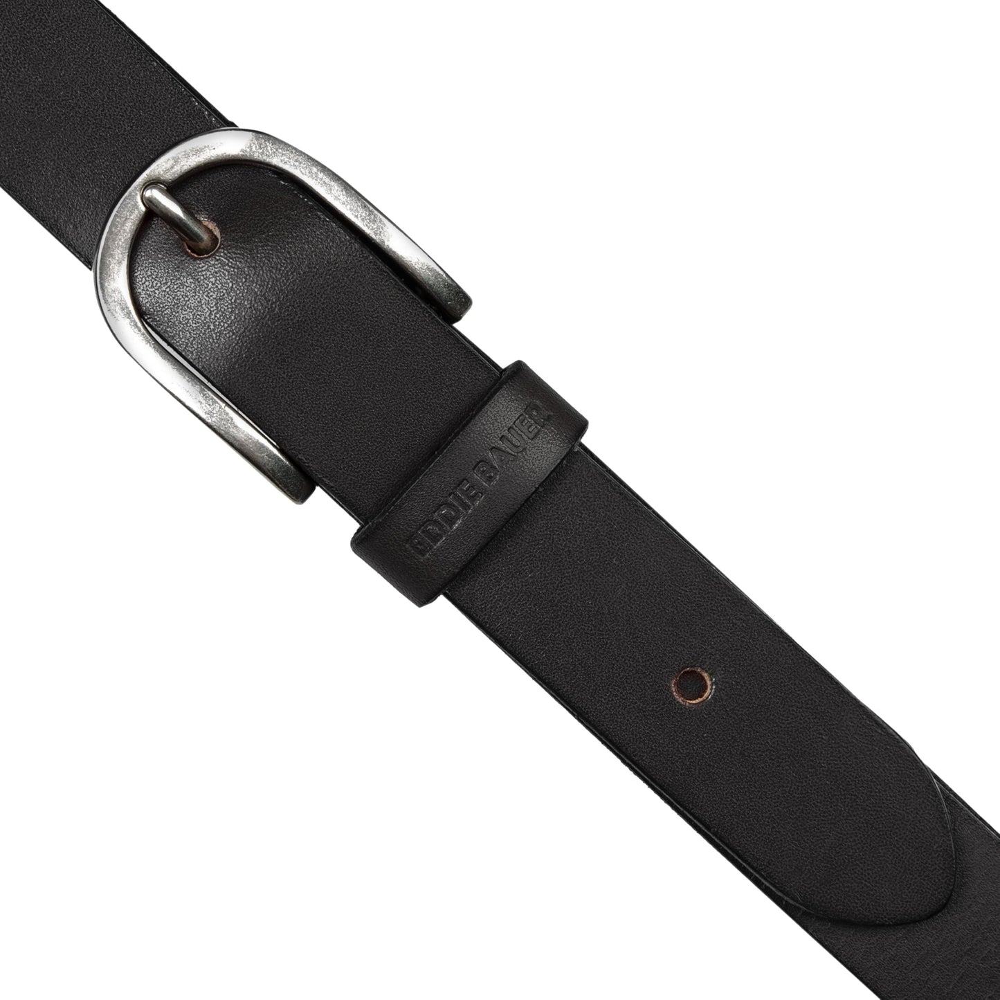 Eddie Bauer Women's Casual Leather Belts with Durable Metal Buckle, Endless Leather - Black, XX-Large
